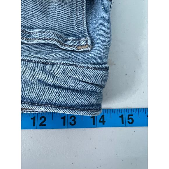 Lucky Brand Jeans Women's Distressed Ankle Skinny Stretch Solid Blue Size 10 New - Picture 7 of 9